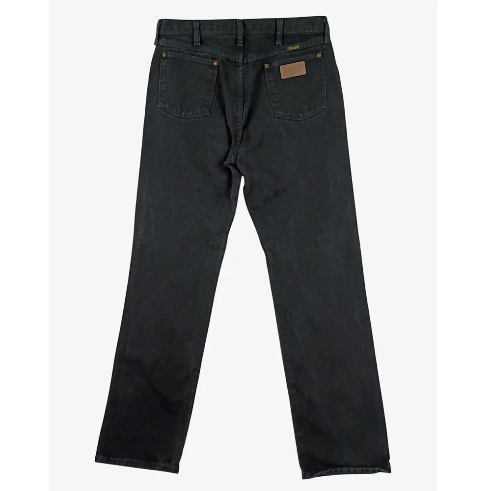 Vintage Wrangler Cowboy Cut Jeans Mens 34x34 Black USA Made Rodeo Riding 13MWZWK
